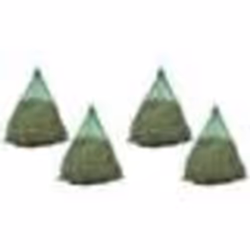 vidaXL Filet à foin 4 pcs Rond 0,75 x 0,5 m PP