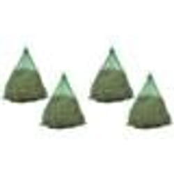 vidaXL Filet à foin 4 pcs Rond 0,75 x 0,5 m PP