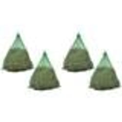 vidaXL Filet à foin 4 pcs Rond 1 x 1 m PP