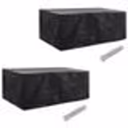 vidaXL Housses de salon de jardin 2 pcs Rotin 10 œillets 229 x 113 cm - TU