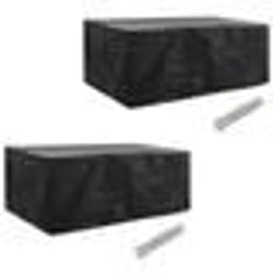 vidaXL Housses de salon de jardin 2 pcs Rotin 10 œillets 229 x 113 cm - TU