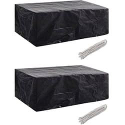 Vidaxl - Housses de salon de jardin 2 pcs 8 œillets 200x160x70 cm