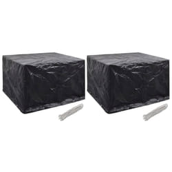 Vidaxl - Housses de salon de jardin 2 pcs 8 œillets 135x135x90 cm