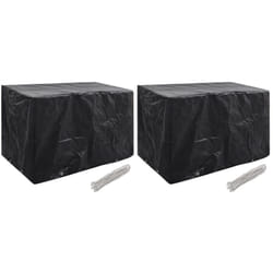 Housses de salon de jardin 2 pcs 8 œillets 140x70x90 cm Vidaxl