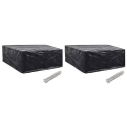 Housses de salon de jardin 2 pcs 10 œillets 260x260x90 cm Vidaxl