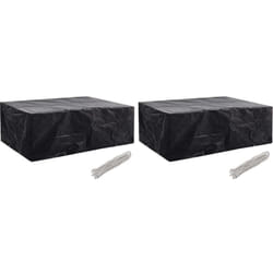 Housses de salon de jardin 2 pcs 8 œillets 242x162x100 cm Vidaxl