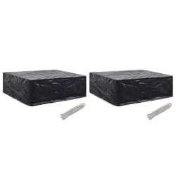 vidaXL Housses de salon de jardin 2 pcs 8 œillets 250x210x90 cm - TU