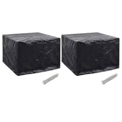 vidaXL Housses de salon de jardin 2 pcs 8 œillets 122x112x98 cm - TU