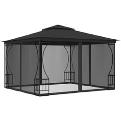 Vidaxl - Tonnelle avec moustiquaire 300x300x265 cm Anthracite
