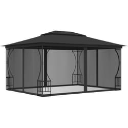 vidaXL Tonnelle avec moustiquaire 300x400x265 cm Anthracite