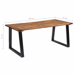 VidaXL 288068 table de cuisine et de salle à manger - Vue supplémentaire 7