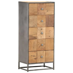 vidaXL Armoire à Tiroirs - Bois de Récupération