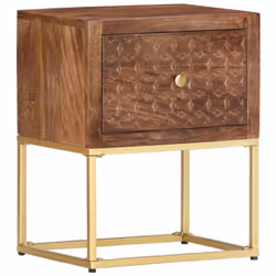 Cette table de chevet de style vintage et pratique sera un supplément intemporel à votre décoration intérieure. La table de c ...