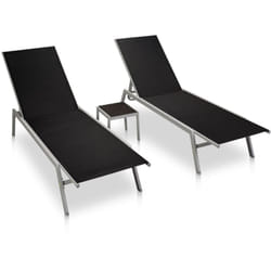 VidaXL 48012 chaise d'extérieur Linge Verre, Acier, Textile Noir