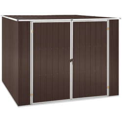 Vidaxl - Abri de jardin Marrron 195x198x159 cm Acier galvanisé