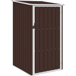 Abri de jardin Marrron 87x98x159 cm Acier galvanisé Vidaxl