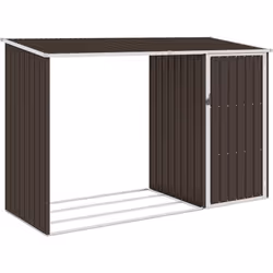 Cet abri de jardin 2 en 1 est parfait pour ranger une grande variété d’articles comme le bois de chauffage, les outils, les m ...