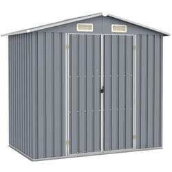 Vidaxl - Abri de jardin Gris 205x129x183 cm Acier galvanisé