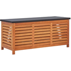 vidaXL Boîte de rangement de jardin 117x50x55 cm Eucalyptus solide - TU