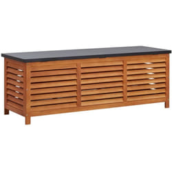 vidaXL Boîte de rangement de jardin 150x50x55 cm Eucalyptus solide - TU