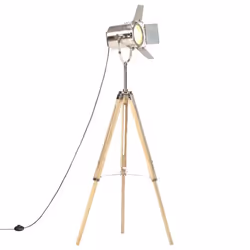 vidaXL Lampadaire à trépied bois de manguier massif 140 cm - TU