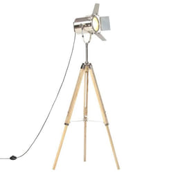 vidaXL Lampadaire à trépied bois de manguier massif 140 cm - TU