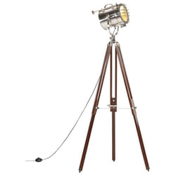 Vidaxl - Lampadaire à trépied bois de manguier massif 180 cm