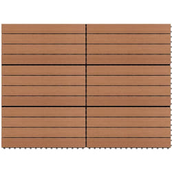 Vidaxl - Dalles wpc 60x30 cm 6 pcs 1m² Marron