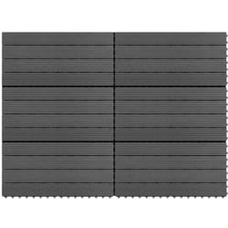 Vidaxl - Dalles wpc 60x30 cm 6 pcs 1m² Gris