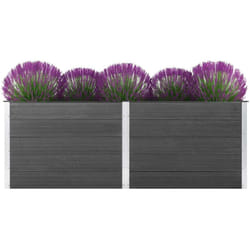 Vidaxl - Lit surélevé de jardin 250x50x91 cm wpc Gris