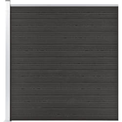 Clôture de jardin wpc 175x186 cm Gris