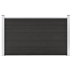 vidaXL Clôture de jardin WPC 180x105 cm Gris - TU