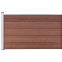 Clôture de jardin WPC 175x105 cm Marron vidaXL