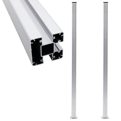 vidaXL Poteaux de clôture 2 pcs Aluminium 185 cm - TU