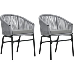 VidaXL 48137 chaise d'extérieur Terrace Siège rembourré Fer, Acier Anthracite