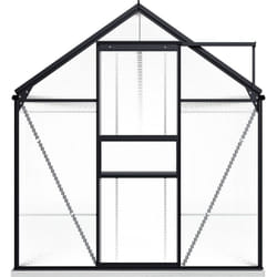 Vidaxl - Serre avec cadre de base Anthracite Aluminium 9,31 m²