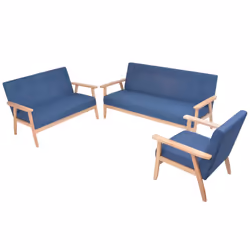 VidaXL 279146, Bleu, Polyester, 1580 mm, 670 mm, 735 mm, 146 cm