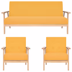 VidaXL 279147, Jaune, Polyester, 1580 mm, 670 mm, 735 mm, 146 cm