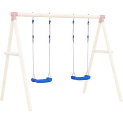 Sièges de balançoire avec cordes 2 pcs bleu 37x15 cm pe Vidaxl