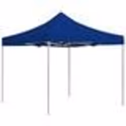 vidaXL Tente de réception pliable Aluminium 2 x 2 m Bleu