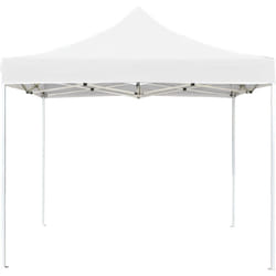 Vidaxl - Tente de réception pliable Aluminium 2 x 2 m Blanc