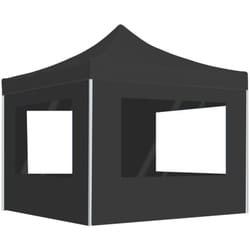 Vidaxl - Tente de réception pliable et parois Aluminium 2x2 m Anthracite