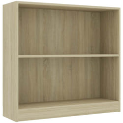 Bibliothèque chêne sonoma 80x24x75 cm bois d'ingénierie Vidaxl