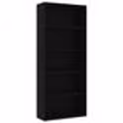 VidaXL 801027, Noir, 5 étagères, Bois, Bois, 800 mm, 300 mm