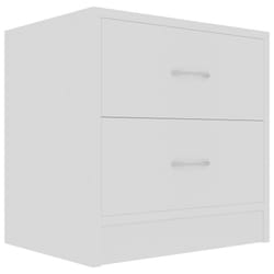 VidaXL 801035 Table de nuit et table de chevet Blanc
