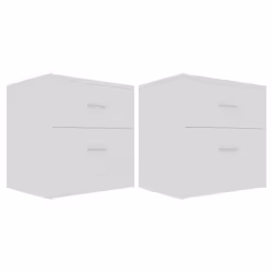 VidaXL 801036, Blanc, Bois, 400 mm, 300 mm, 400 mm, 2 pièce(s)