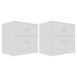 VidaXL 801036 Table de nuit et table de chevet Blanc