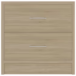 VidaXL 801041 Table de nuit et table de chevet Chêne - Vue supplémentaire 4
