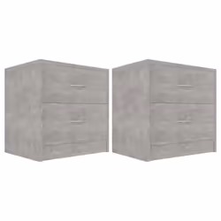VidaXL 801044, Couleur du béton, Bois, 400 mm, 300 mm, 400 mm, 2 pièce(s)