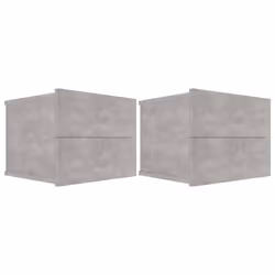 VidaXL 801062, Couleur du béton, Bois, 400 mm, 300 mm, 300 mm, 2 pièce(s)